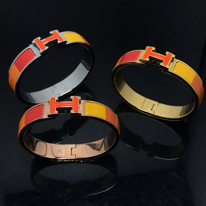 [Vicky]H ARMBAND ORANGE REGENBOGEN KERAMIK