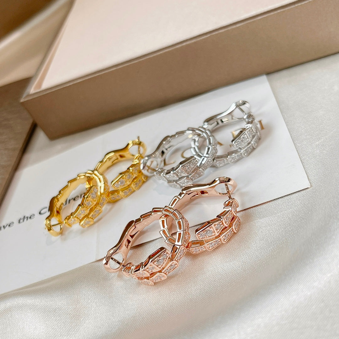 [Vicky]SERPENTI EARRINGS DIAMOND