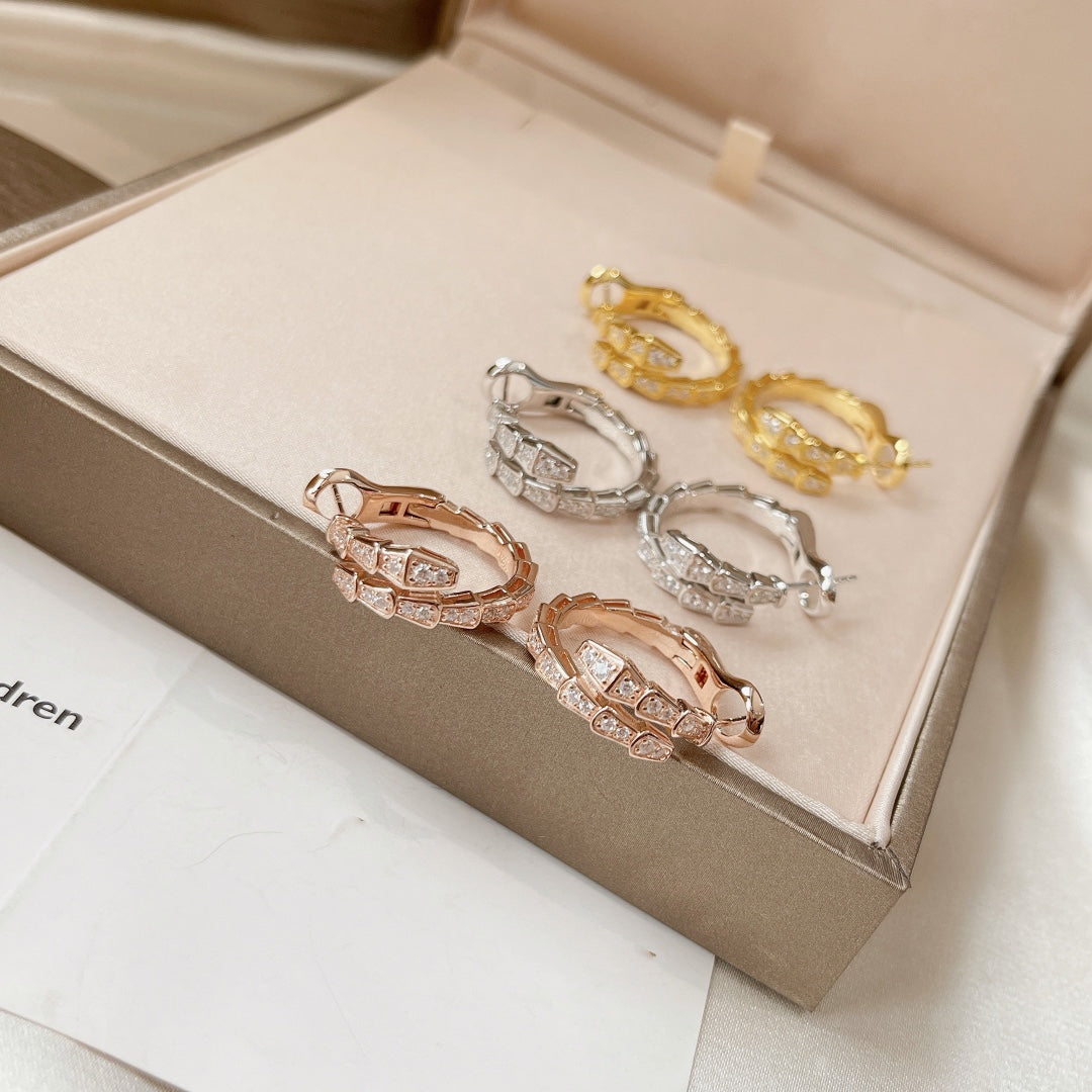 [Vicky]SERPENTI EARRINGS DIAMOND