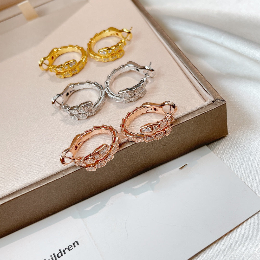 [Vicky]SERPENTI EARRINGS DIAMOND