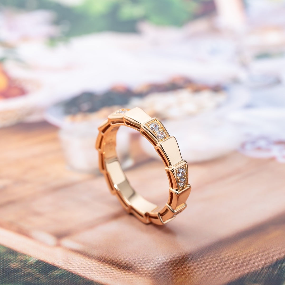[Vicky]SERPENTI RING ROTGOLD 3MM
