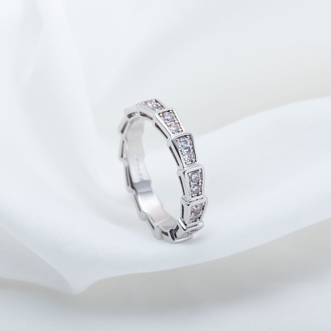[Vicky]SERPENTI RING SILVER DIAMOND PAVED 3MM