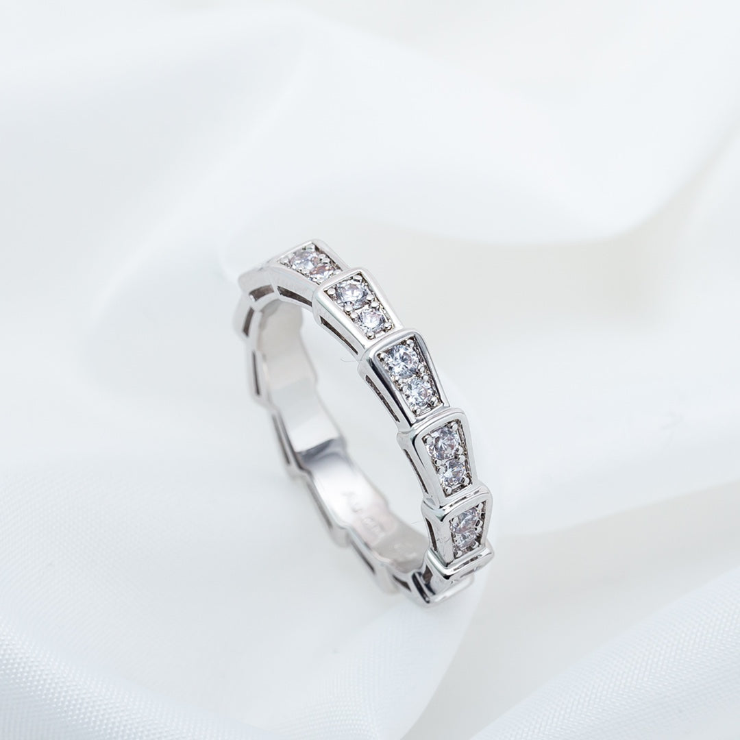 [Vicky]SERPENTI RING SILVER DIAMOND PAVED 3MM