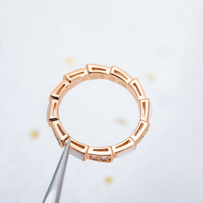 [Vicky]SERPENTI RING ROTGOLD DIAMANT MOP 3MM