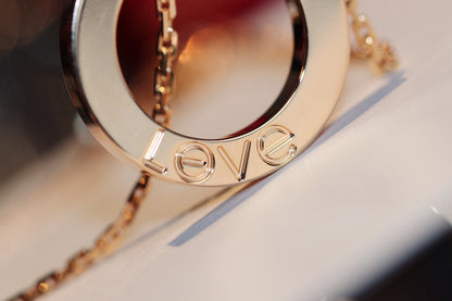 [Vicky] LIEBESHALSKETTE 16MM 6 DIAMANTEN ROTGOLD