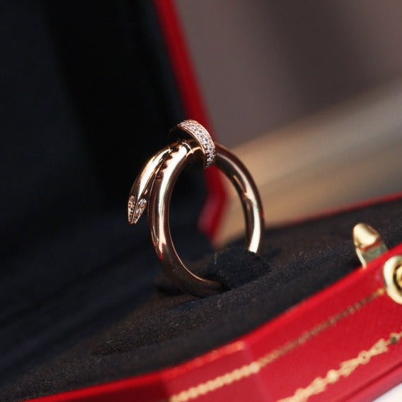 [Vicky]JUSTE RING 2,65 MM ROTGOLD DIAMANT