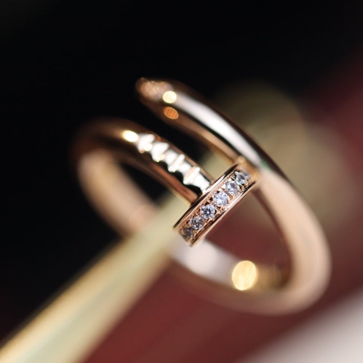 [Vicky]JUSTE RING 2,65 MM ROTGOLD DIAMANT