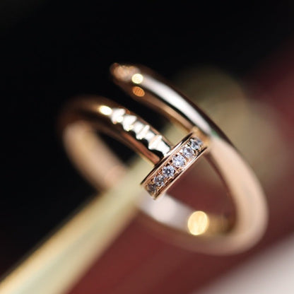 [Vicky]JUSTE RING 2,65 MM ROTGOLD DIAMANT