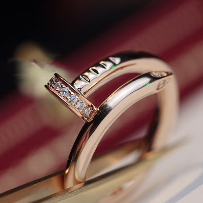 [Vicky]JUSTE RING 2,65 MM ROTGOLD DIAMANT