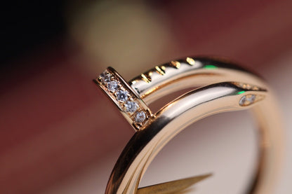[Vicky]JUSTE RING 2,65 MM ROTGOLD DIAMANT