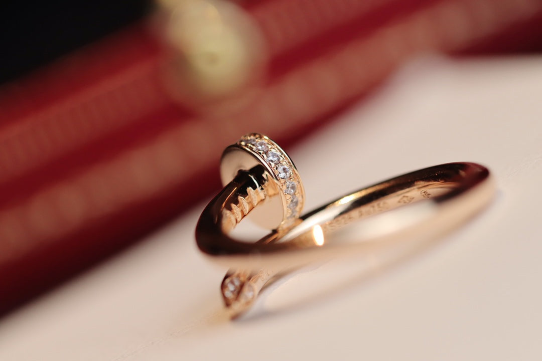 [Vicky]JUSTE RING 2,65 MM ROTGOLD DIAMANT