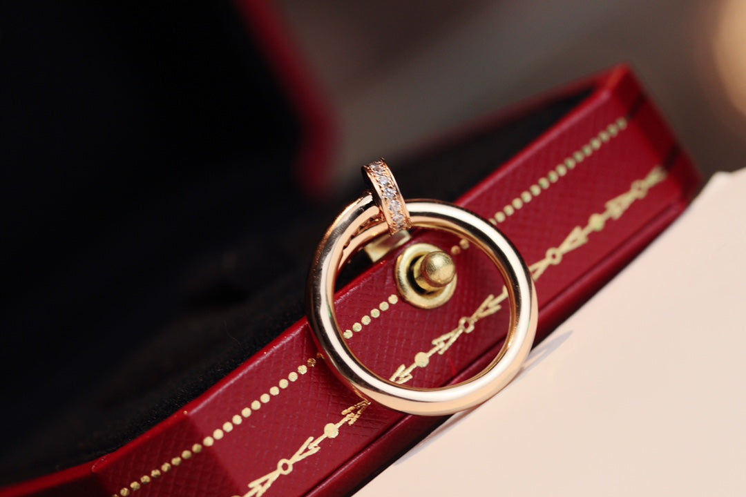 [Vicky]JUSTE RING 2,65 MM ROTGOLD DIAMANT
