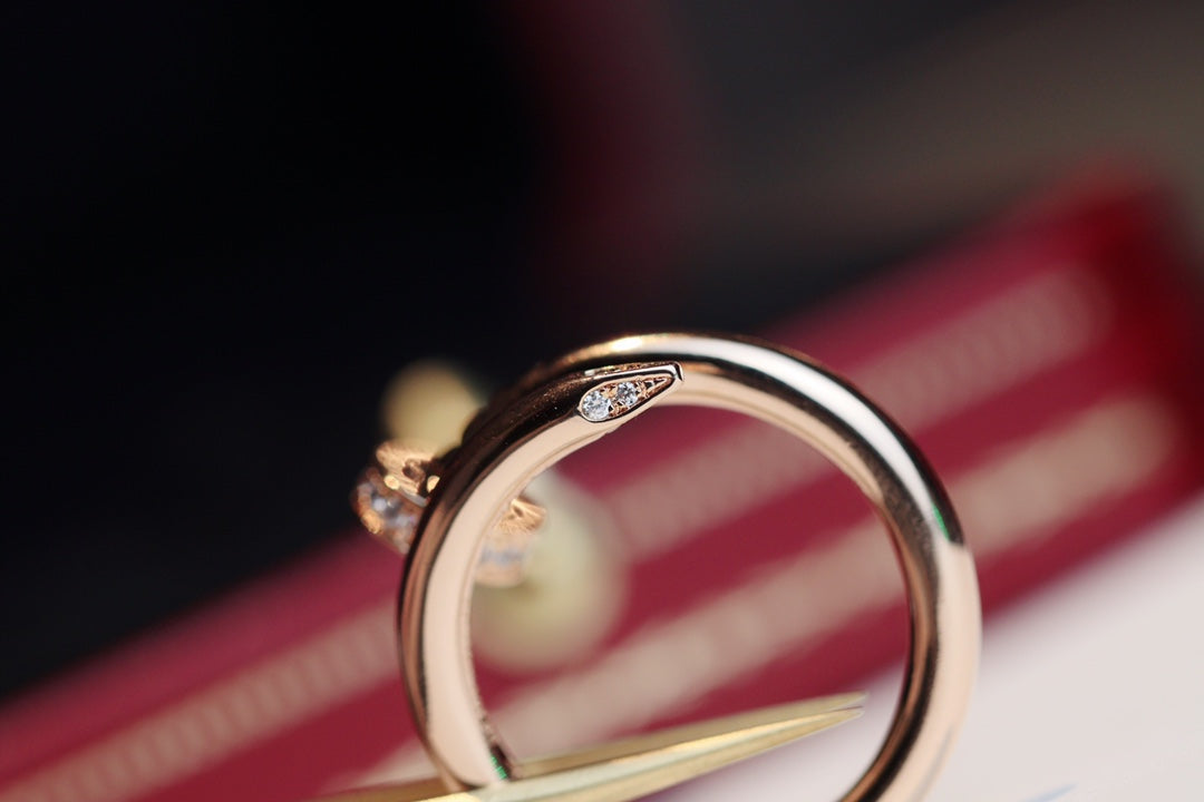 [Vicky]JUSTE RING 2,65 MM ROTGOLD DIAMANT