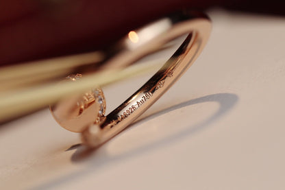 [Vicky]JUSTE RING 2,65 MM ROTGOLD DIAMANT