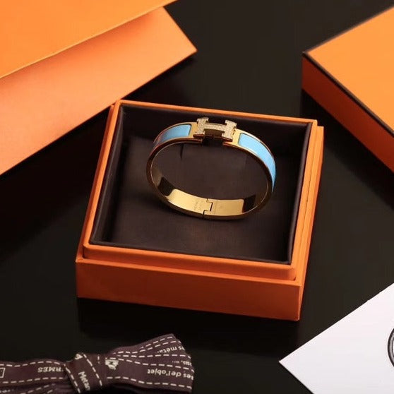 [Vicky]H CLOUD BLUE BRACELET GOLD DIAMOND
