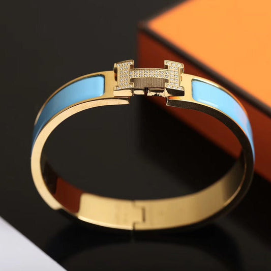 [Vicky]H CLOUD BLUE BRACELET GOLD DIAMOND