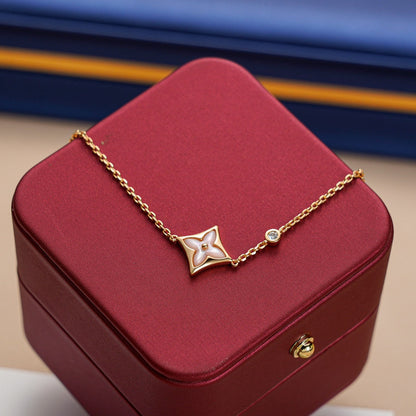 [ヴィッキー]スター1ダイヤモンドピンクゴールドブレスレット