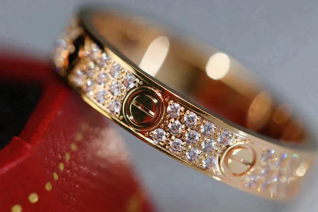 [Royal&Vicky]LOVE RING 3.6MM DIAMOND PAVED