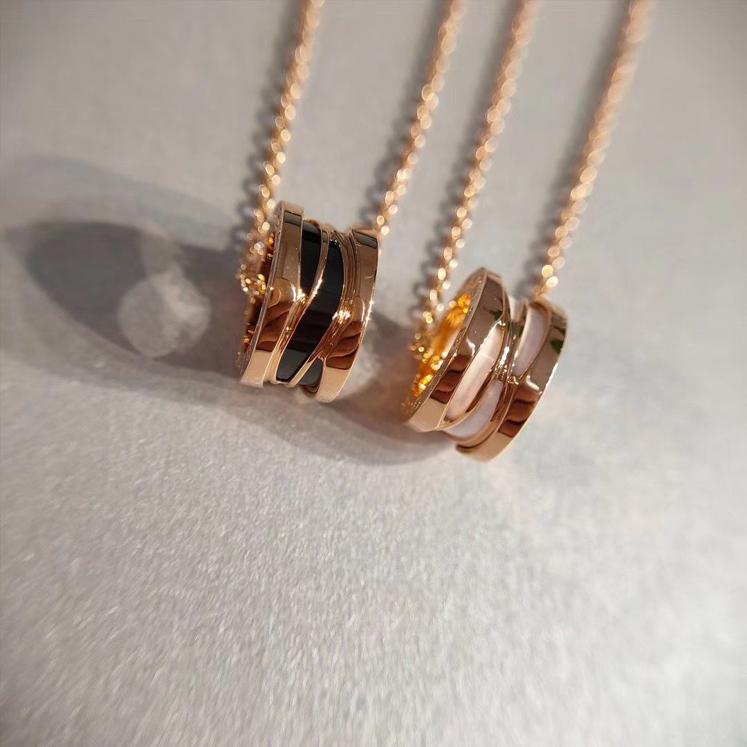 [Vicky]ZERO 1 NECKLACE PINK GOLD