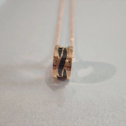 [Vicky]ZERO 1 NECKLACE PINK GOLD