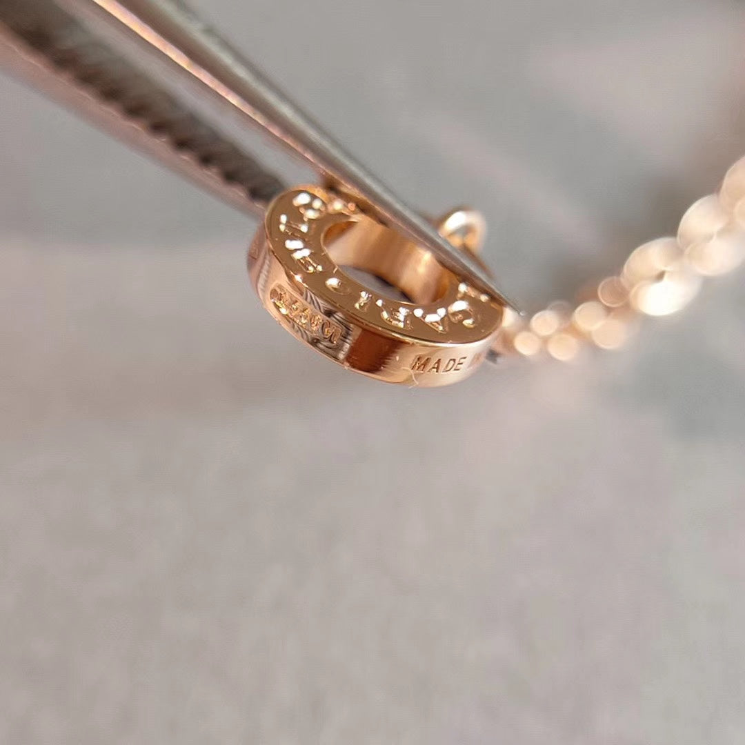 [Vicky]ZERO 1 NECKLACE PINK GOLD