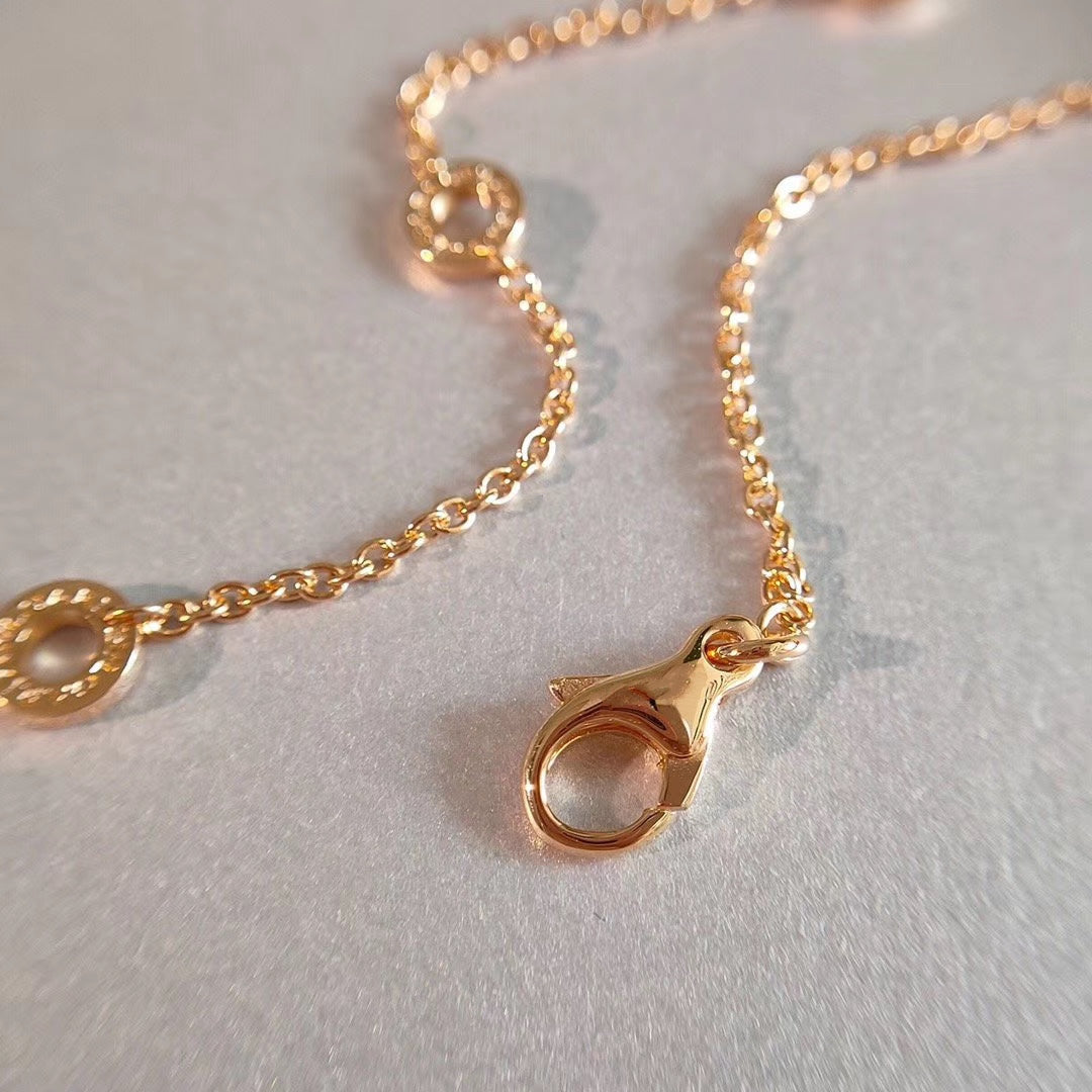 [Vicky]ZERO 1 NECKLACE PINK GOLD