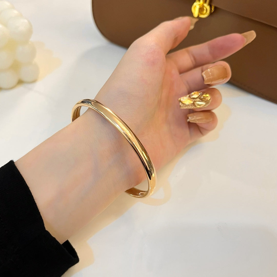 [Royal&Vicky]PANTHERE GOLD DIAMOND OPEN BRACELET