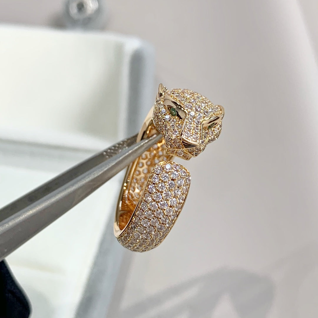 [Vicky] PANTHERE ROSÉGOLD-DIAMANTRING
