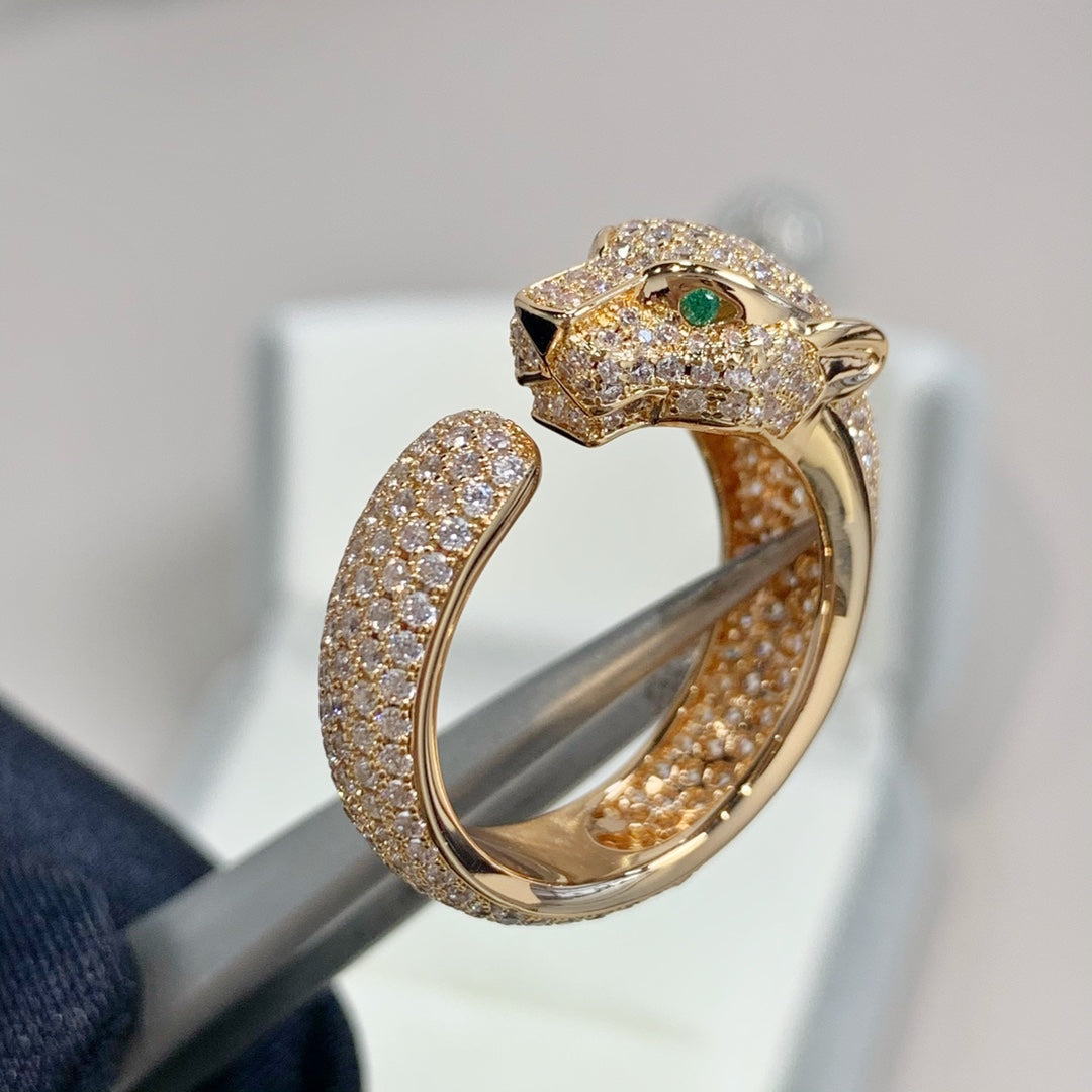 [Vicky] PANTHERE ROSÉGOLD-DIAMANTRING