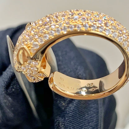 [Vicky] PANTHERE ROSÉGOLD-DIAMANTRING