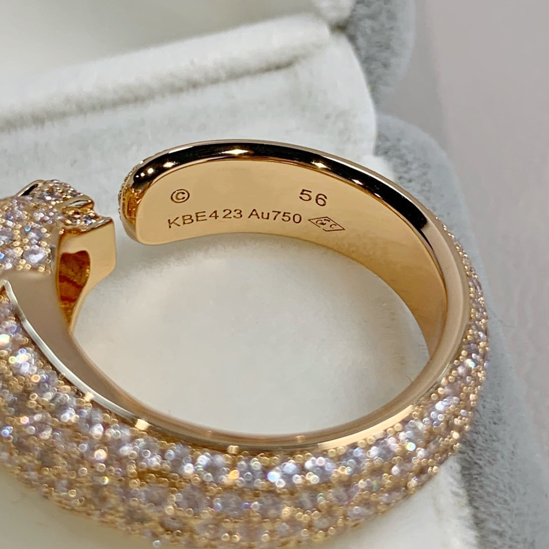 [Vicky] PANTHERE ROSÉGOLD-DIAMANTRING
