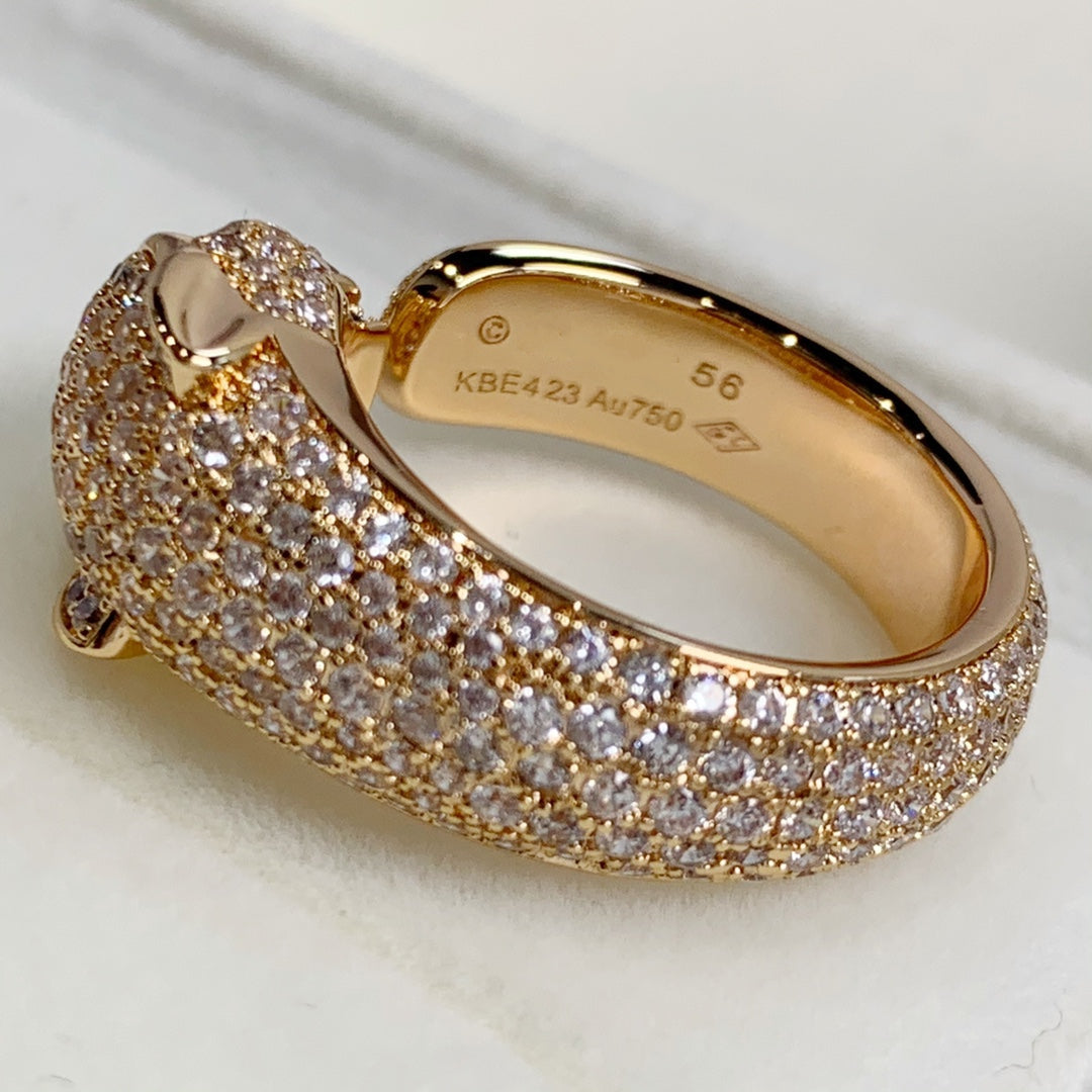 [Vicky] PANTHERE ROSÉGOLD-DIAMANTRING