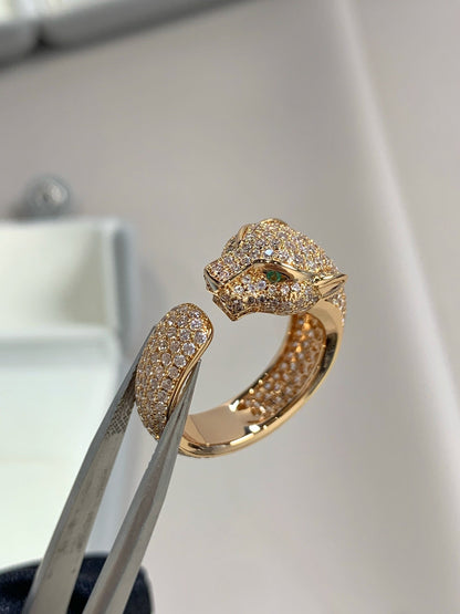 [Vicky] PANTHERE ROSÉGOLD-DIAMANTRING