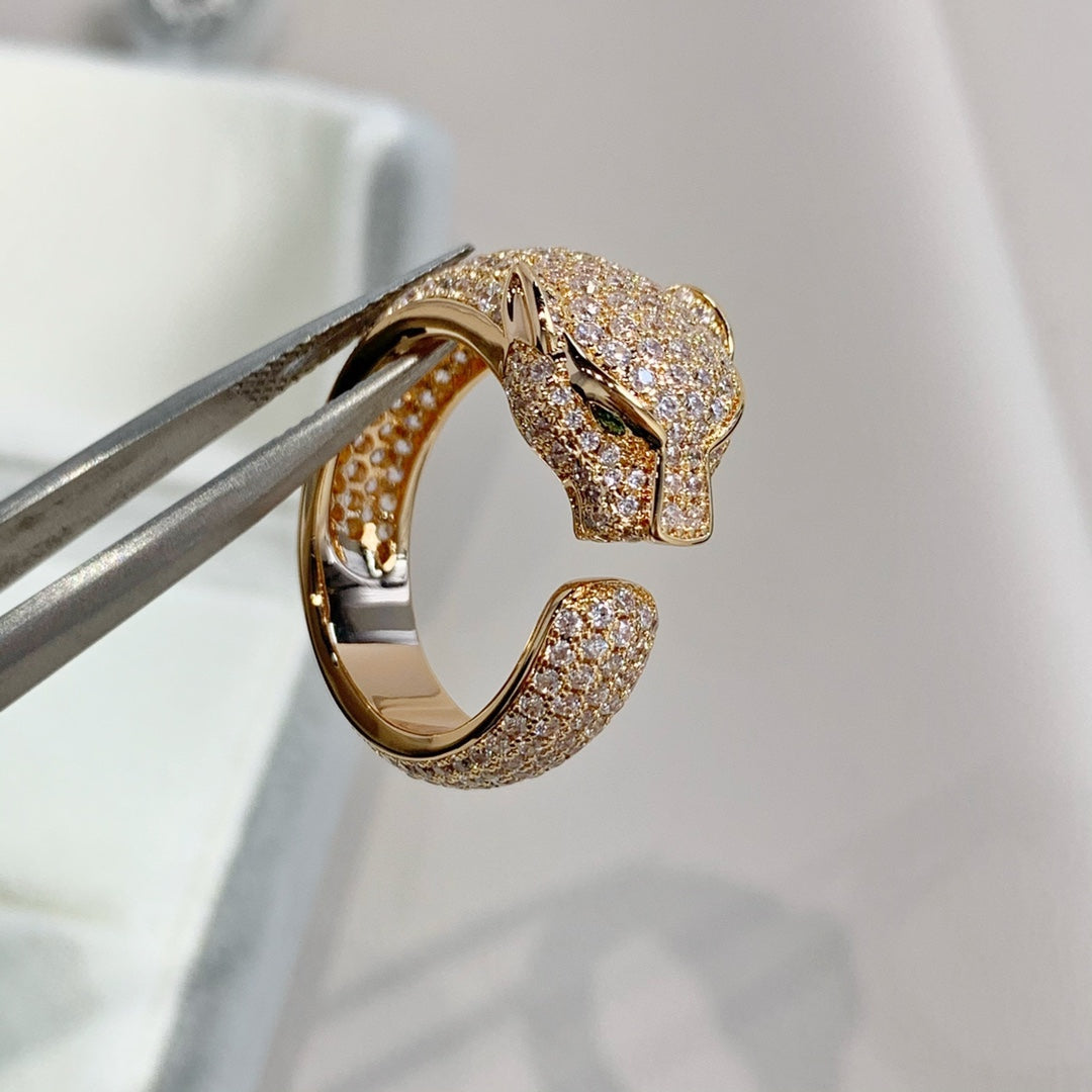 [Vicky] PANTHERE ROSÉGOLD-DIAMANTRING