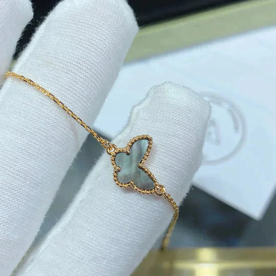 [Vicky]BUTTERFLY DARK MOP BUTTERFLY BRACELET