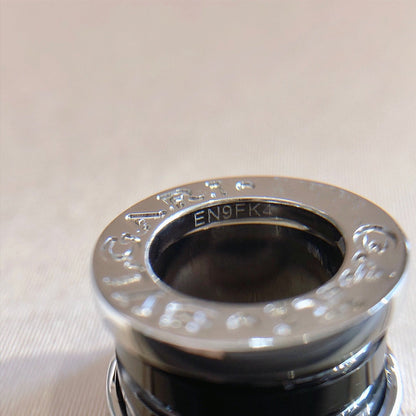 [Vicky]ZERO 1 BLACK CERAMIC SILVER NECKLACE