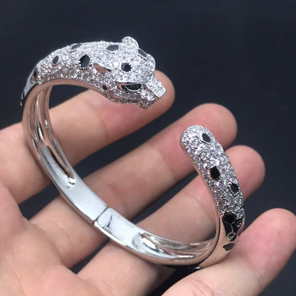 [Vicky] PANTHERE GROSSES ARMBAND MIT DIAMANTEN