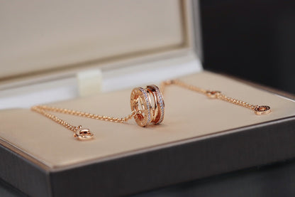[Vicky]ZERO 1 PINK GOLD NECKLACE