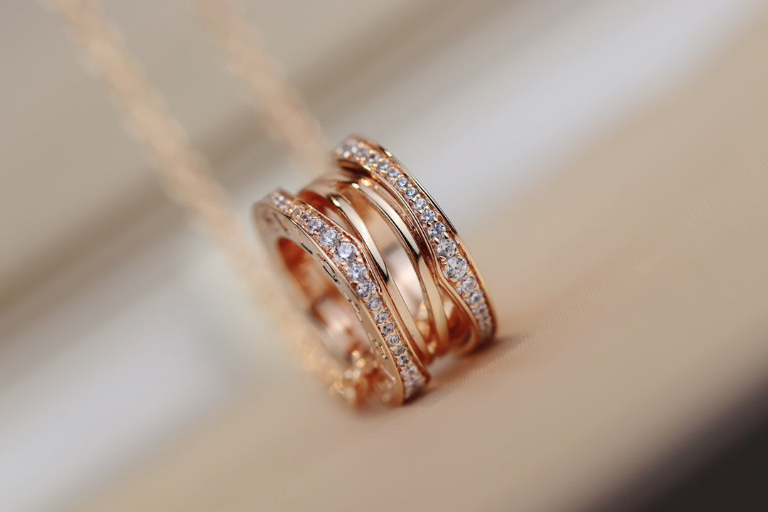 [Vicky]ZERO 1 PINK GOLD NECKLACE