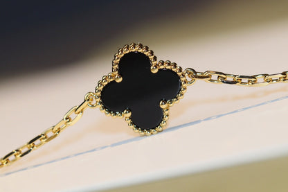 [Vicky]CLOVER 20 MOTIFS ONYX ROSE GOLD
