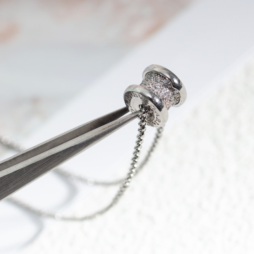 [Vicky]ZERO 1 SILVER DIAMOND NECKLACE