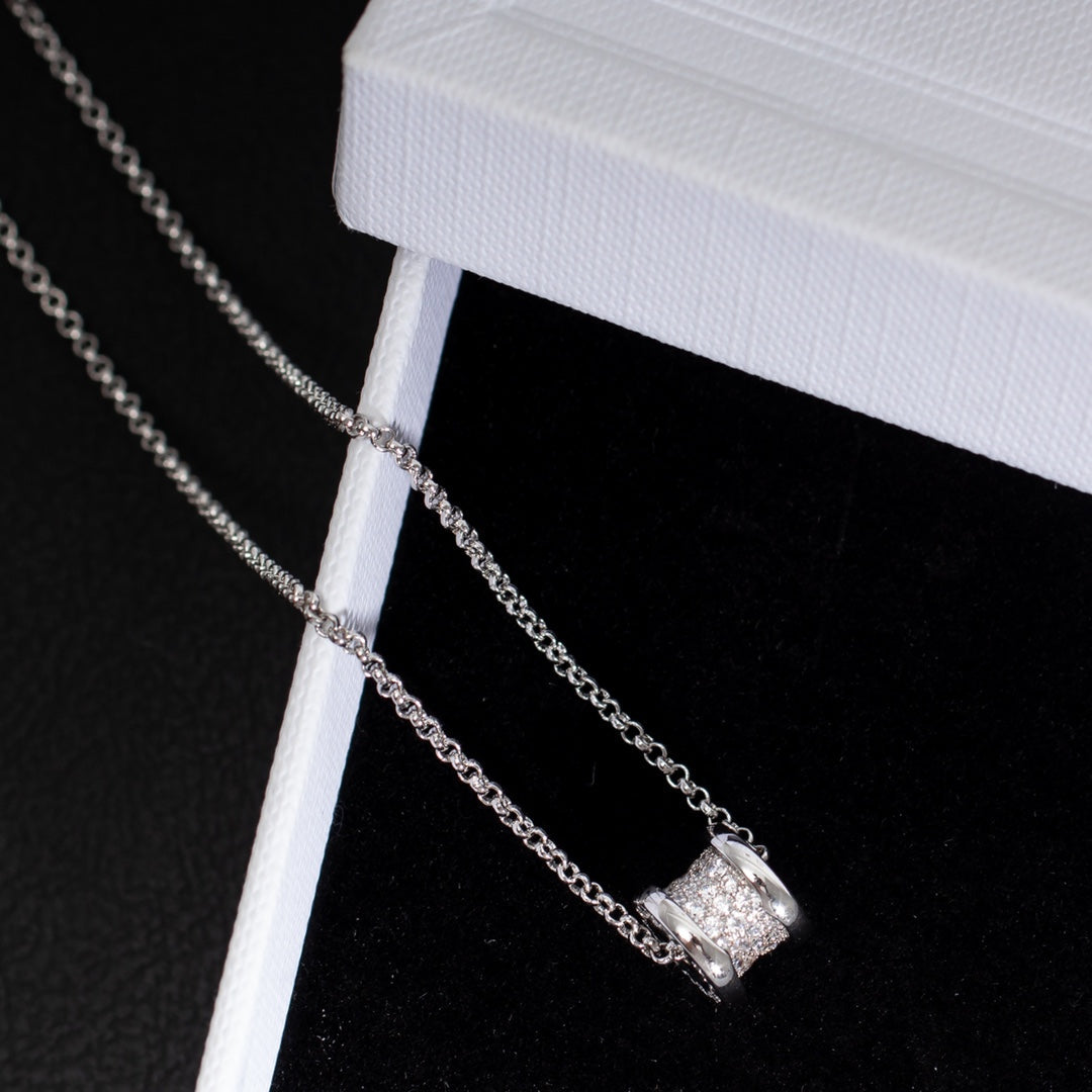 [Vicky]ZERO 1 SILVER DIAMOND NECKLACE