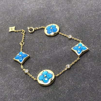 [Vicky]STAR AND SUN TURQUOISE 4 MOTIFS 3 DIAMONDS