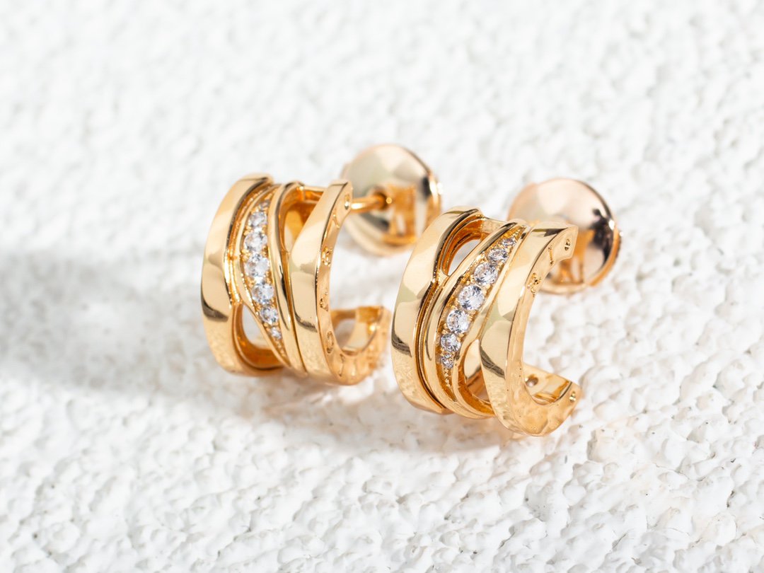 [Vicky]ZERO 1 PINK GOLD DIAMONDS EARRINGS