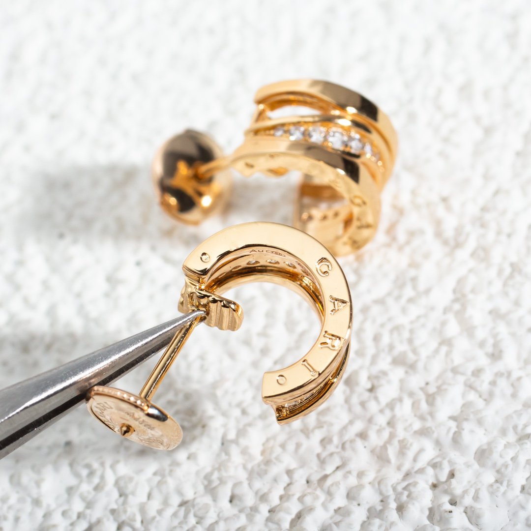 [Vicky]ZERO 1 PINK GOLD DIAMONDS EARRINGS