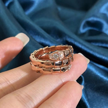 [Vicky]SERPENTS DOPPELREIHIGER DIAMANTRING