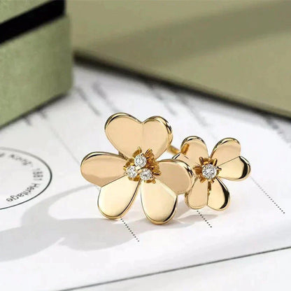 [Vicky]CLOVER COMOS GOLD DIAMOND RING
