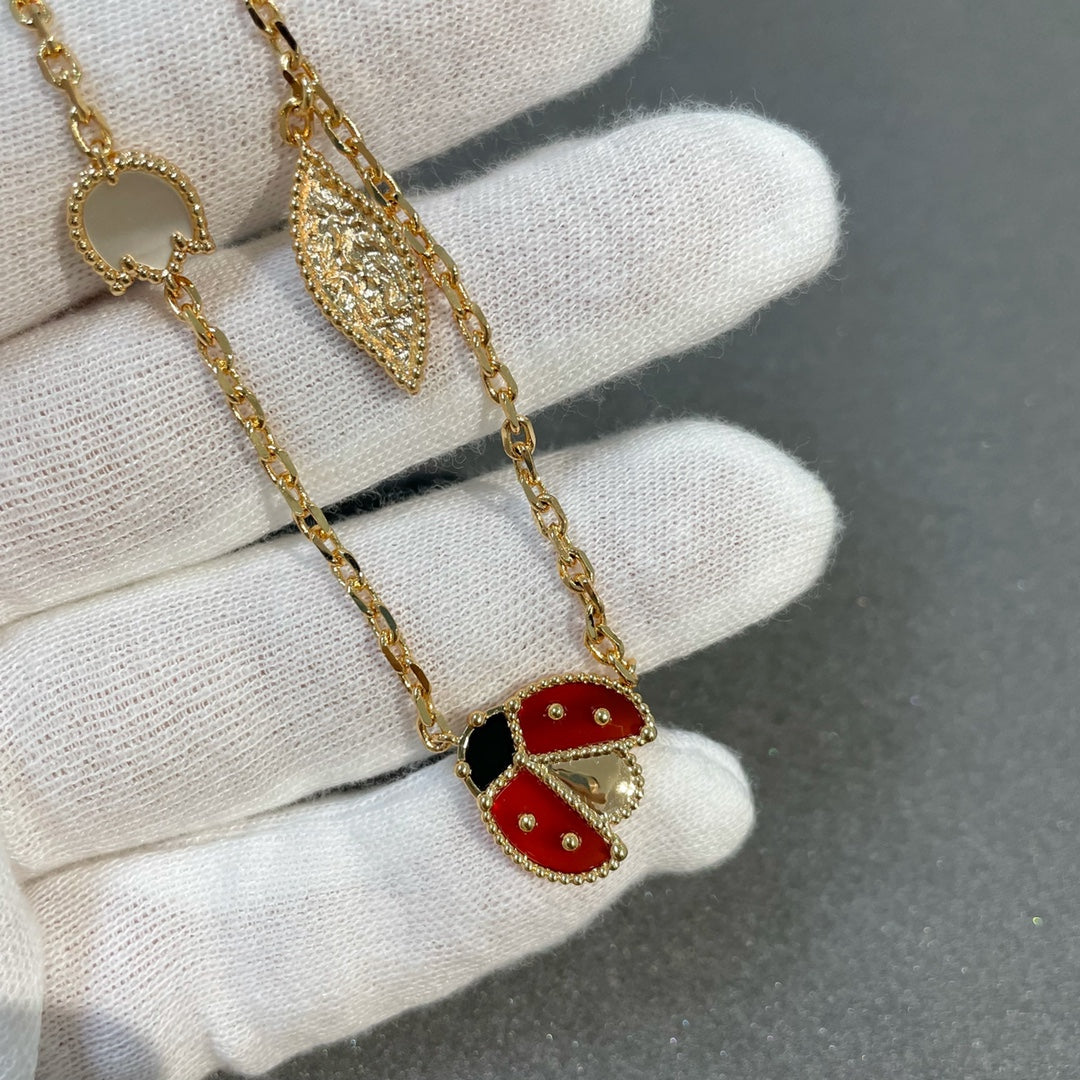 [Vicky]LUCKY SPRING 15 MOTIFS GOLD NECKLACE