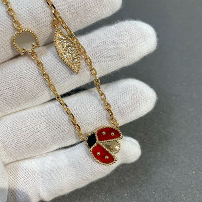 [Vicky]LUCKY SPRING 15 MOTIFS GOLD NECKLACE