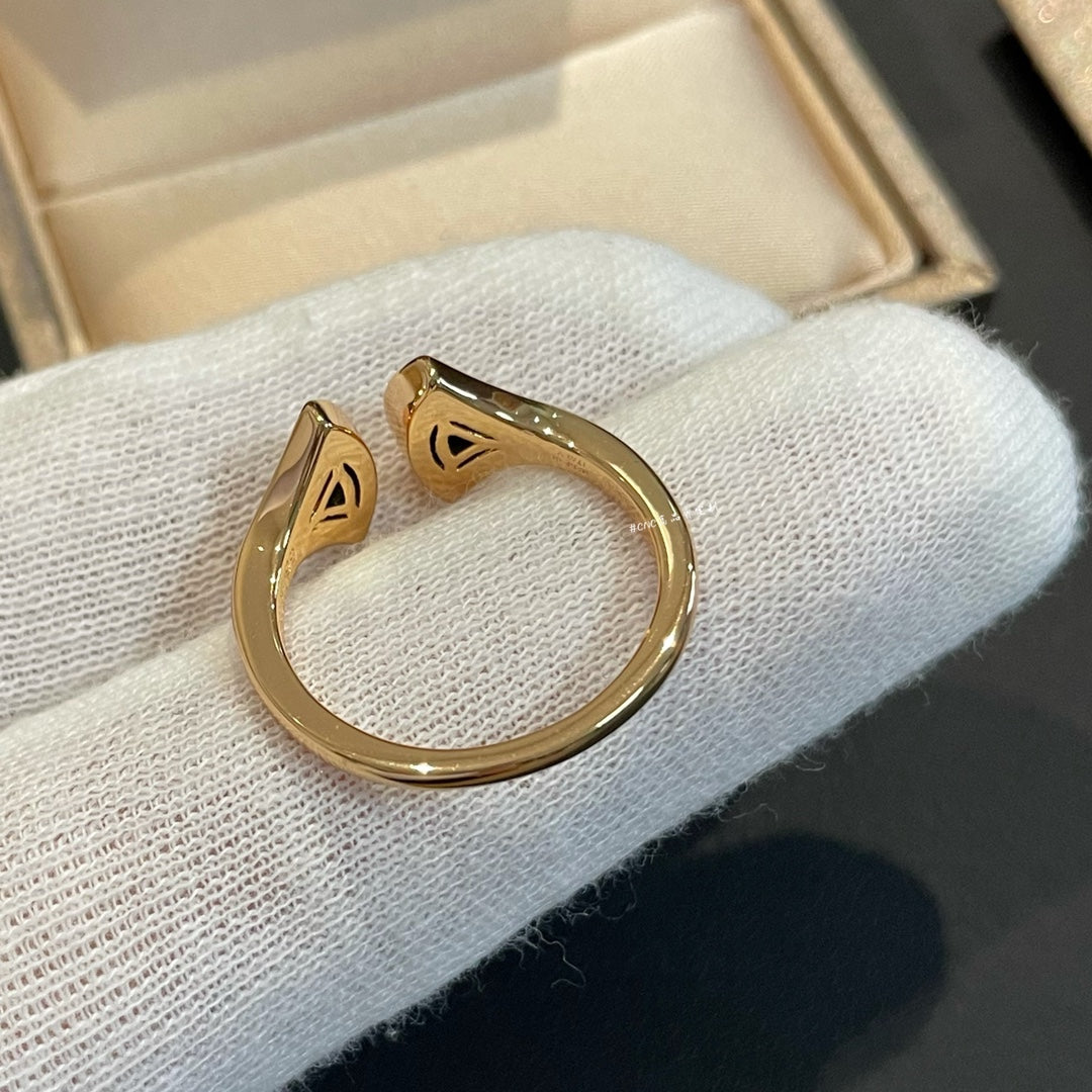[Vicky] OFFENER RING AUS MALACHIT UND DIAMANT